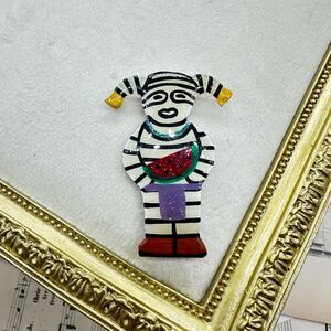 Vintage Jewelry Clown Kochina Brooch Pin Pendant Kochina Jewelry